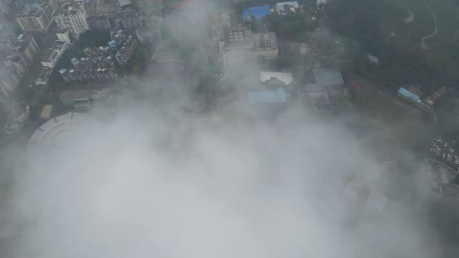 重庆西南大学高视角俯瞰校园航拍
