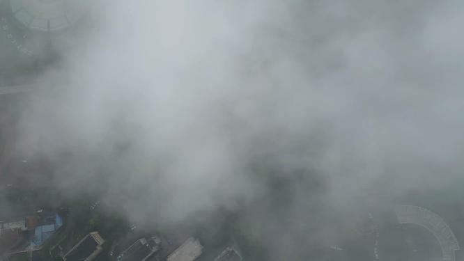 重庆西南大学高视角俯瞰校园航拍