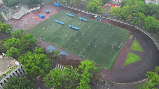 重庆西南大学校园风光航拍