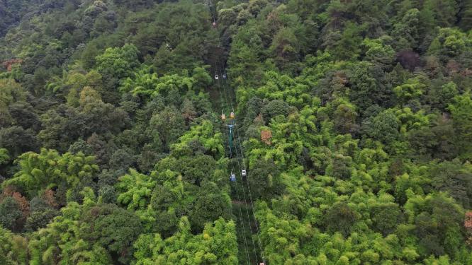 【合集】重庆北碚缙云山观光索道航拍