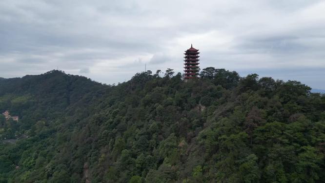 【合集】重庆北碚缙云山观景塔自然风光航拍