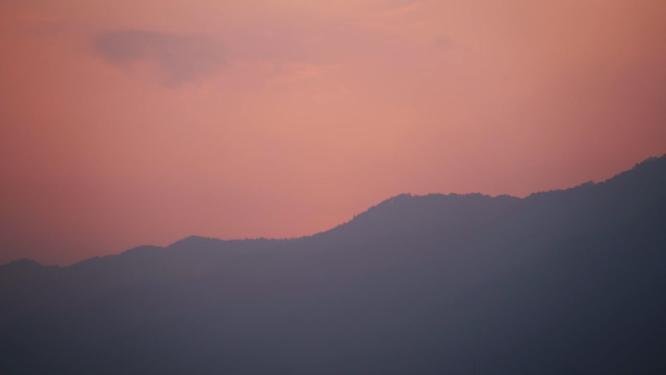 4K唯美夕阳日落西山延时