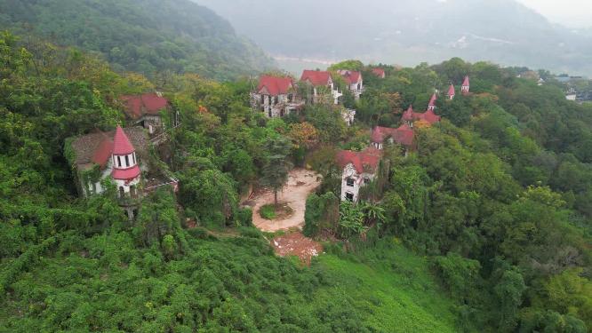4K航拍山顶别墅-重庆北碚国际康乐温泉度假村