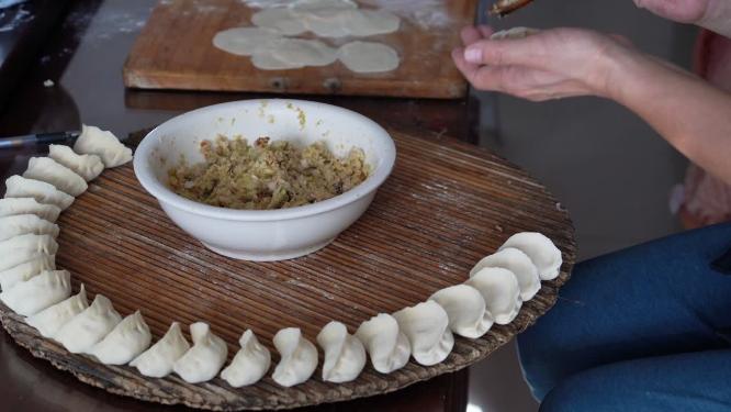 4K春节冬至传统美食包饺子水饺
