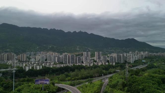 缙云山延时-乌云密布云层变幻（重庆北碚）