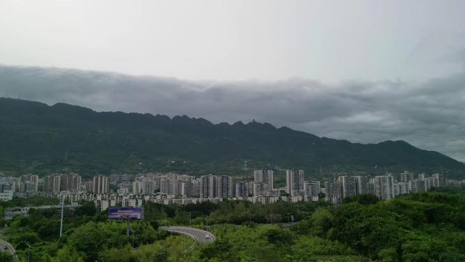 缙云山延时-乌云密布云层变幻（重庆北碚）
