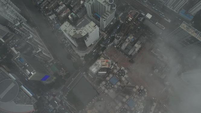 深圳城市平流雾4K航拍