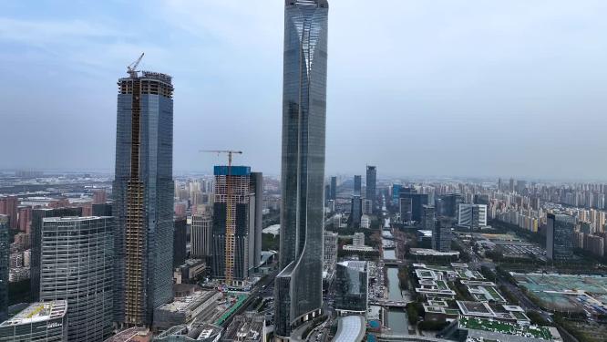 【合集】航拍苏州国际金融中心视频