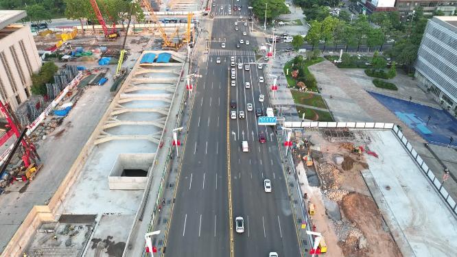 广东省东莞市城市风光航拍