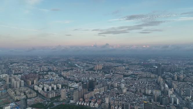 广东省东莞市城市风光航拍