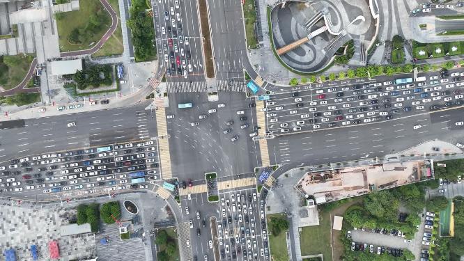 广东省东莞市城市风光航拍
