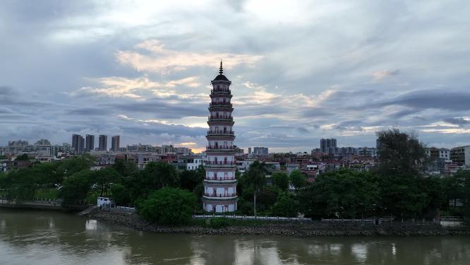 广东省东莞市金鳌洲塔航拍