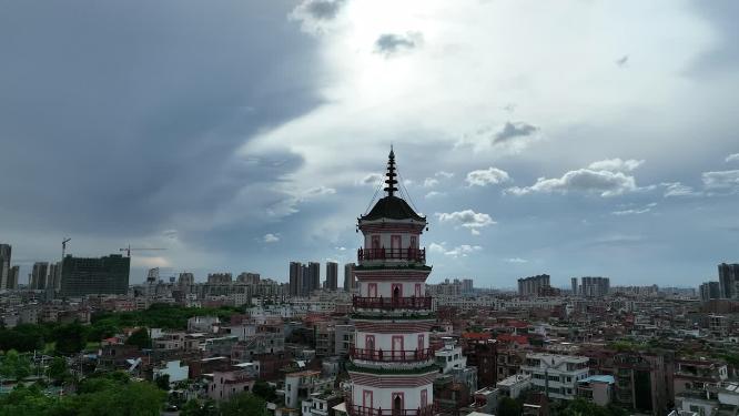 广东省东莞市金鳌洲塔航拍