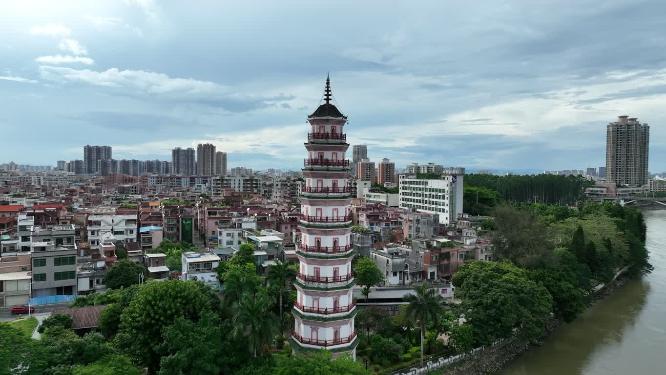 广东省东莞市金鳌洲塔航拍