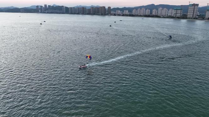 广东省惠州双月湾航拍