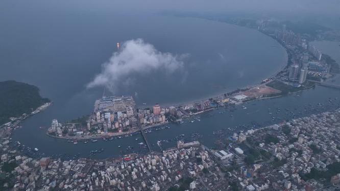 广东省惠州双月湾航拍