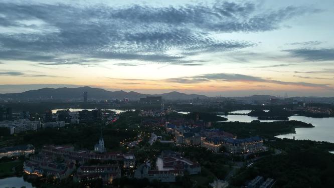 广东省东莞市松山湖华为小镇航拍