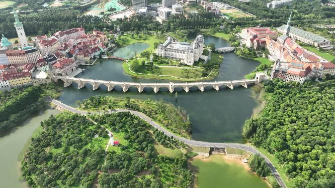 广东省东莞市松山湖华为小镇航拍
