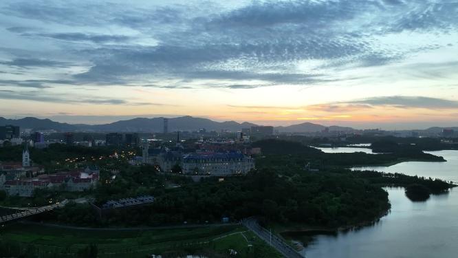 广东省东莞市松山湖华为小镇航拍
