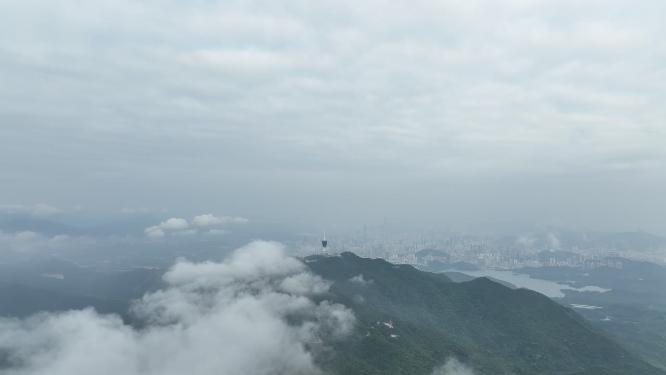 深圳梧桐山云海航拍