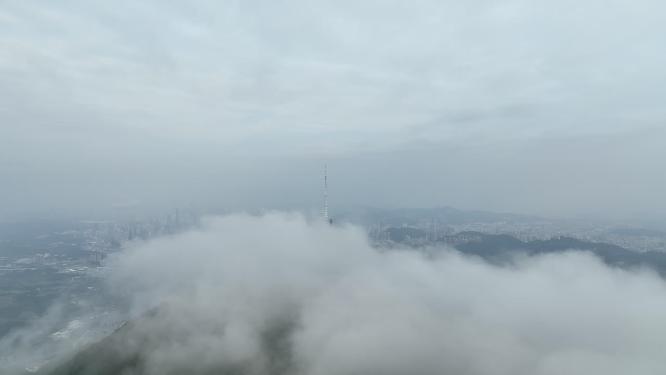 深圳梧桐山云海航拍