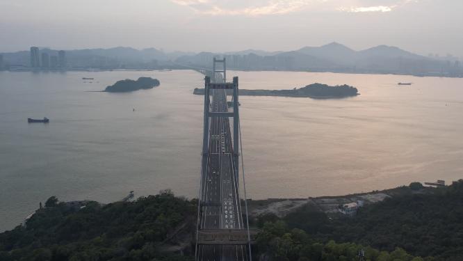 广东省东莞市虎门大桥航拍