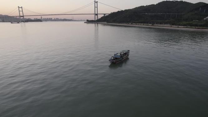 广东省东莞市虎门大桥航拍