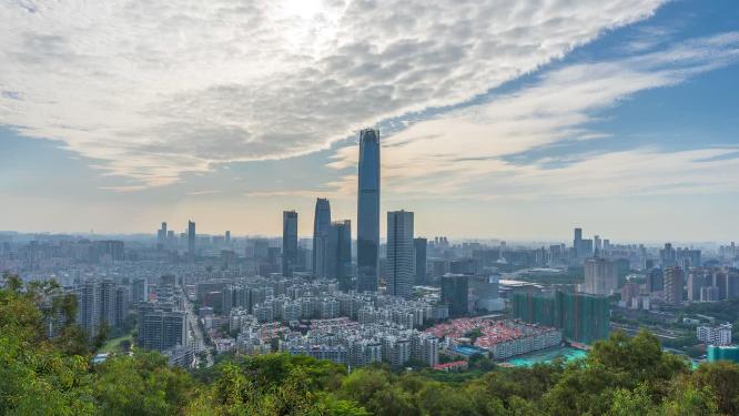 广东省东莞市城市风光延时