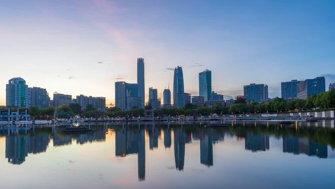 广东省东莞市城市风光延时