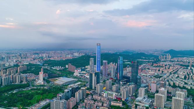 广东省东莞市城市风光延时