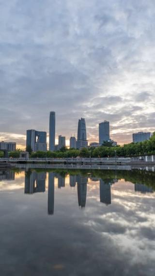 广东省东莞市城市风光延时