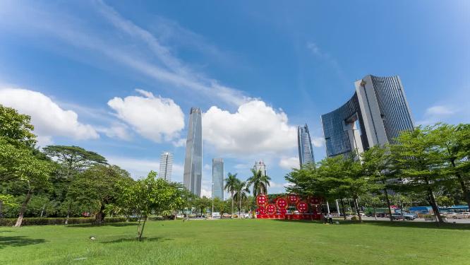 广东省东莞市城市风光延时