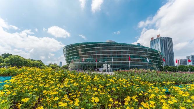 广东省东莞市城市风光延时