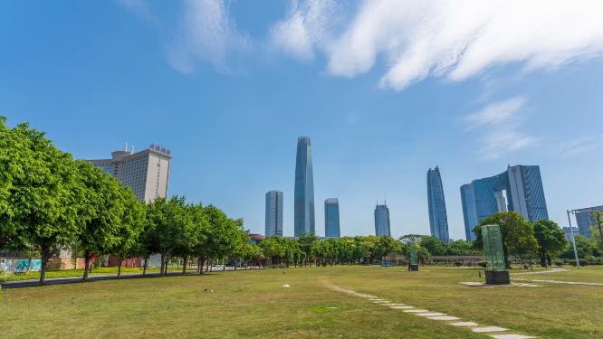 广东省东莞市城市风光延时