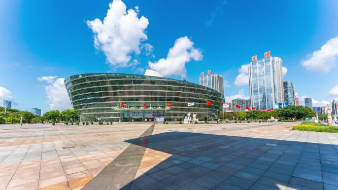 广东省东莞市城市风光延时