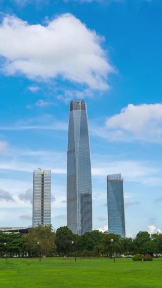 广东省东莞市城市风光延时