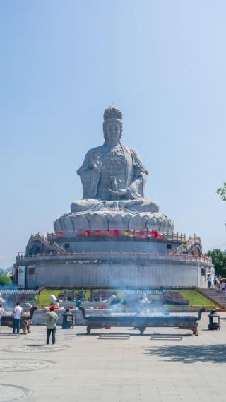 广东省东莞市观音山延时风光