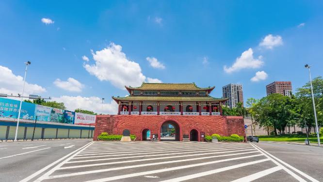 广东省东莞市迎恩门城楼延时