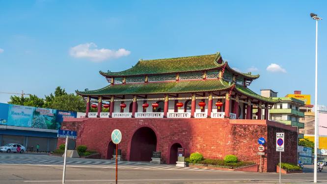 广东省东莞市迎恩门城楼延时