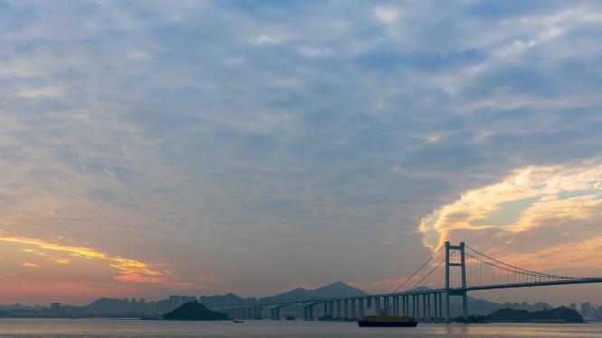 广东省东莞市虎门大桥延时