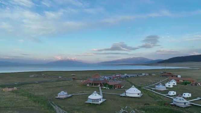 中国新疆赛里木湖夏季风景
