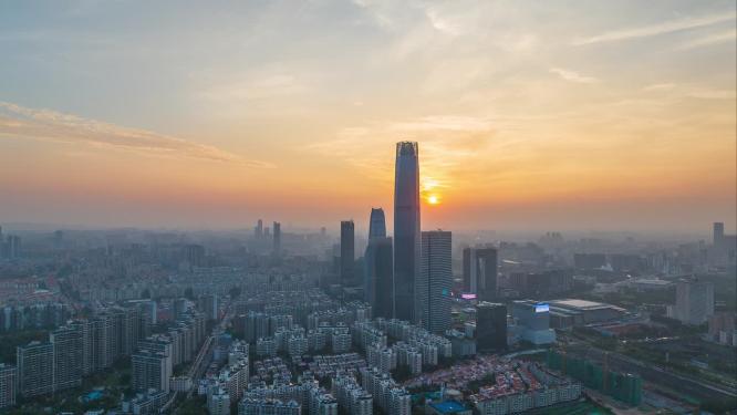 广东省东莞市城市风光航拍
