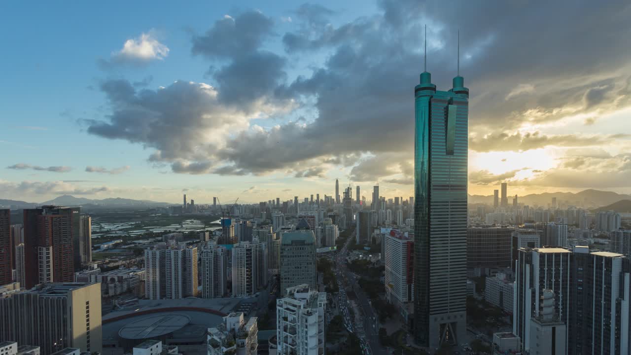 深圳罗湖地王大厦延时风光