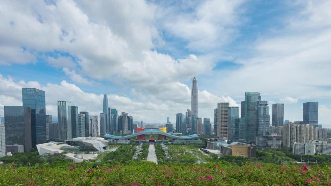 深圳CBD天际线延时风光
