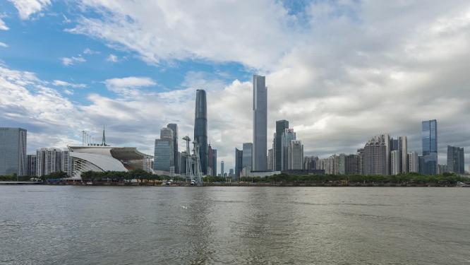 广州珠江新城CBD延时风景