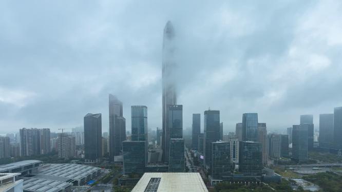 深圳福田CBD天际线延时风光