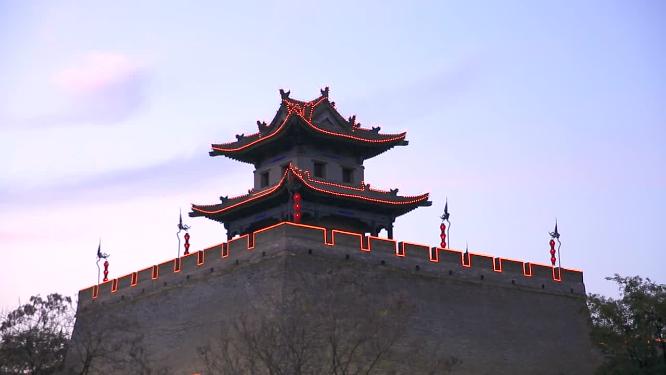 西安城墙夜景