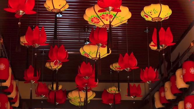 西安大唐芙蓉园吊顶灯笼