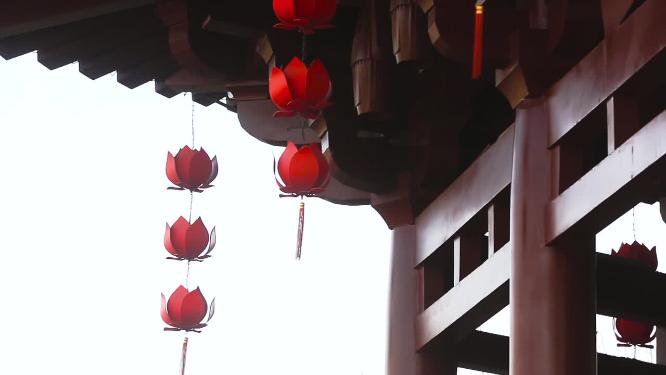 西安大唐芙蓉园景色空镜