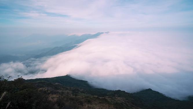 惠州莲花山云海延时
